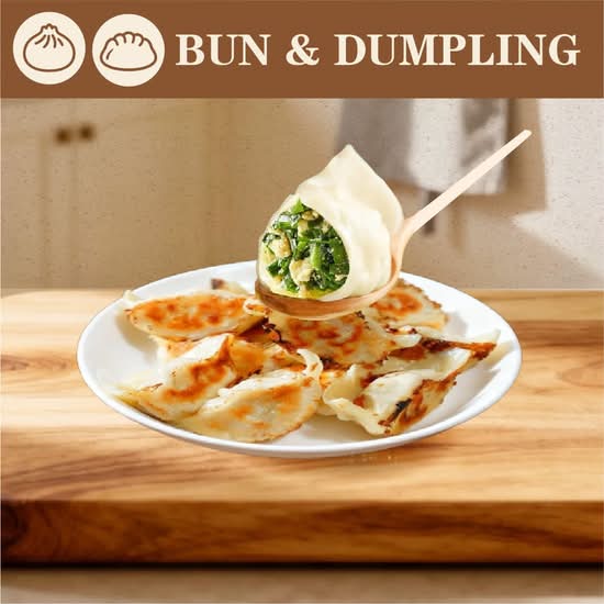Chive & Pork Pan-Fried Dumplings (6 pcs) 韭菜猪肉煎饺